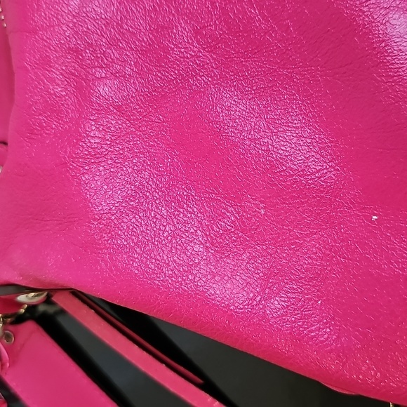 Coach 2010 Poppy Magenta Pink Leather Groovy Hobo (Legacy Stripe Lining) - Picture 16 of 17